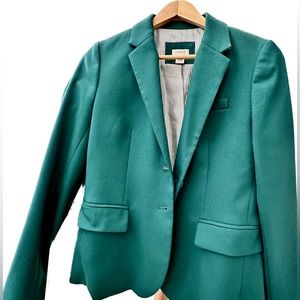 JCrew Green Schoolboy blazer, size 6, style 92480, wool blend